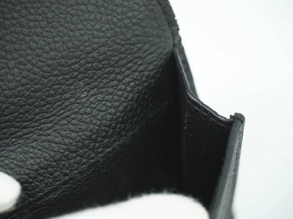 Saint Laurent Compact Matelasse Leather, Black, Leather, Wallet