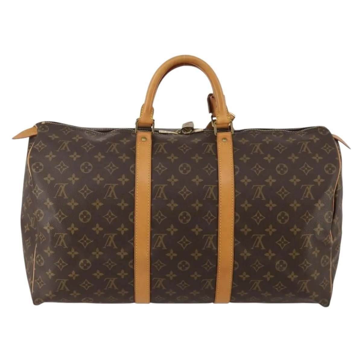 Louis Vuitton Keepall Monogram Canvas, Brown, Canvas, Travel Bag