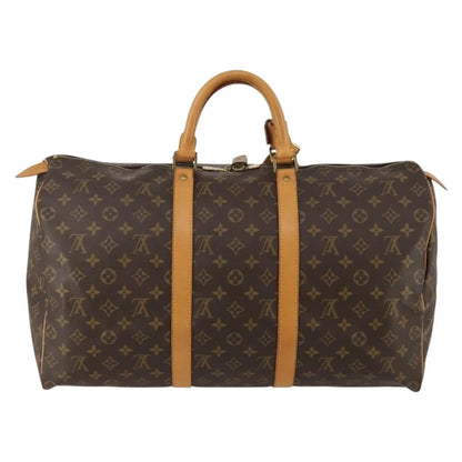Louis Vuitton Keepall Monogram Canvas, Brown, Canvas, Travel Bag