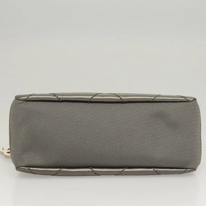 Chanel Vintage Clutch Leather, Gray, Leather, Clutch