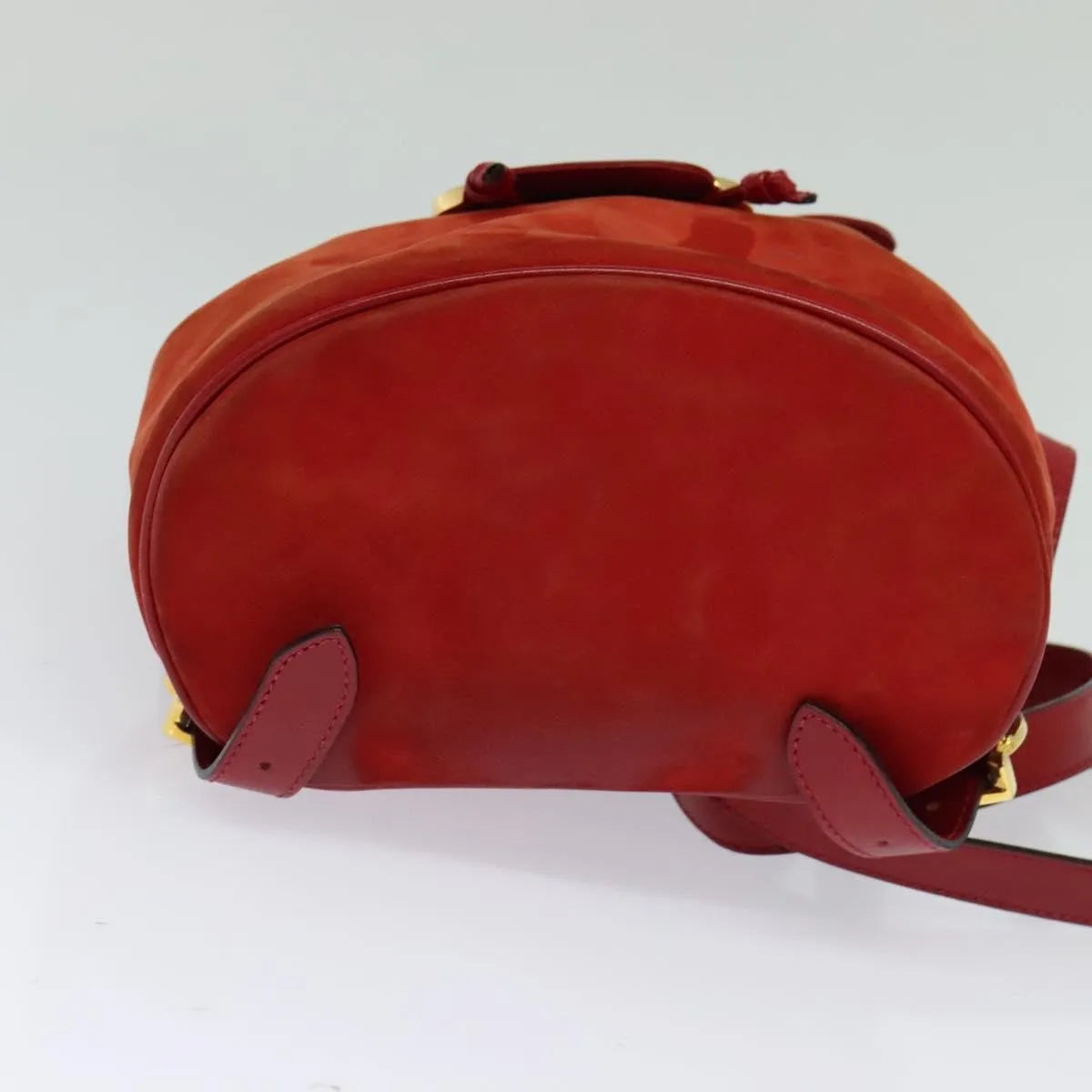 Salvatore Ferragamo Gancini Suede, Red, Suede, Backpack