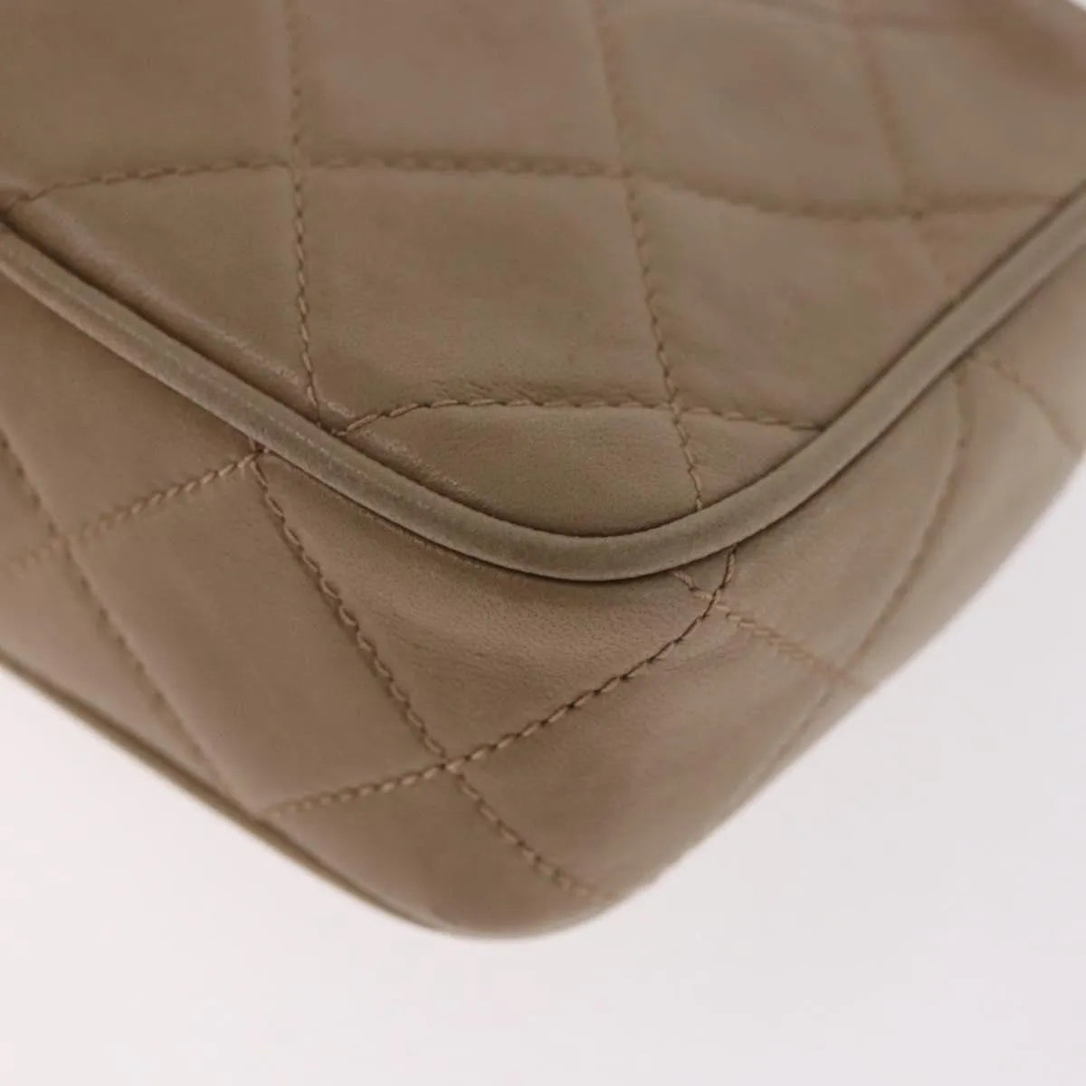 Chanel Vintage Clutch Leather, Beige, Leather, Clutch