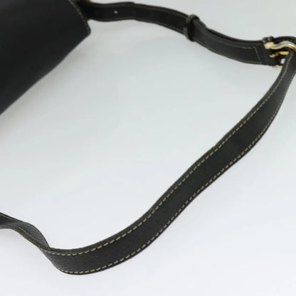 Celine Vintage Leather, Black, Leather, Shoulder Bag