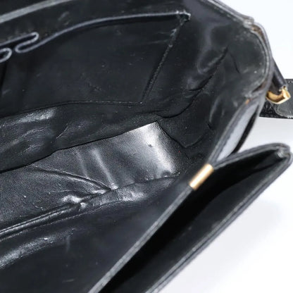 Celine Vintage Leather, Black, Leather, Shoulder Bag