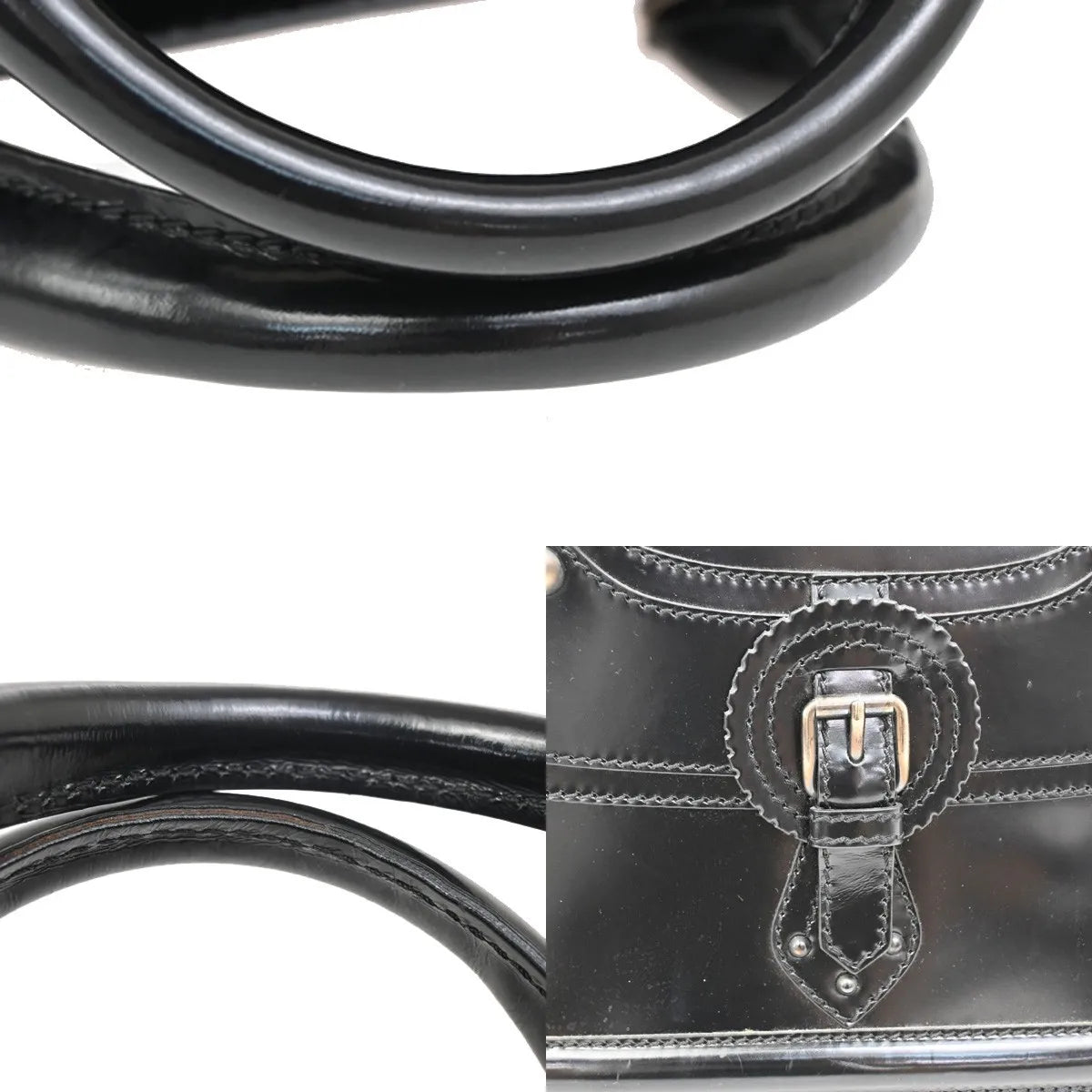 Celine Boogie Satchel Leather, Black, Leather, Tote Bag