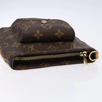 Louis Vuitton Partition Wristlet Clutch Monogram Canvas, Brown, Canvas, Clutch