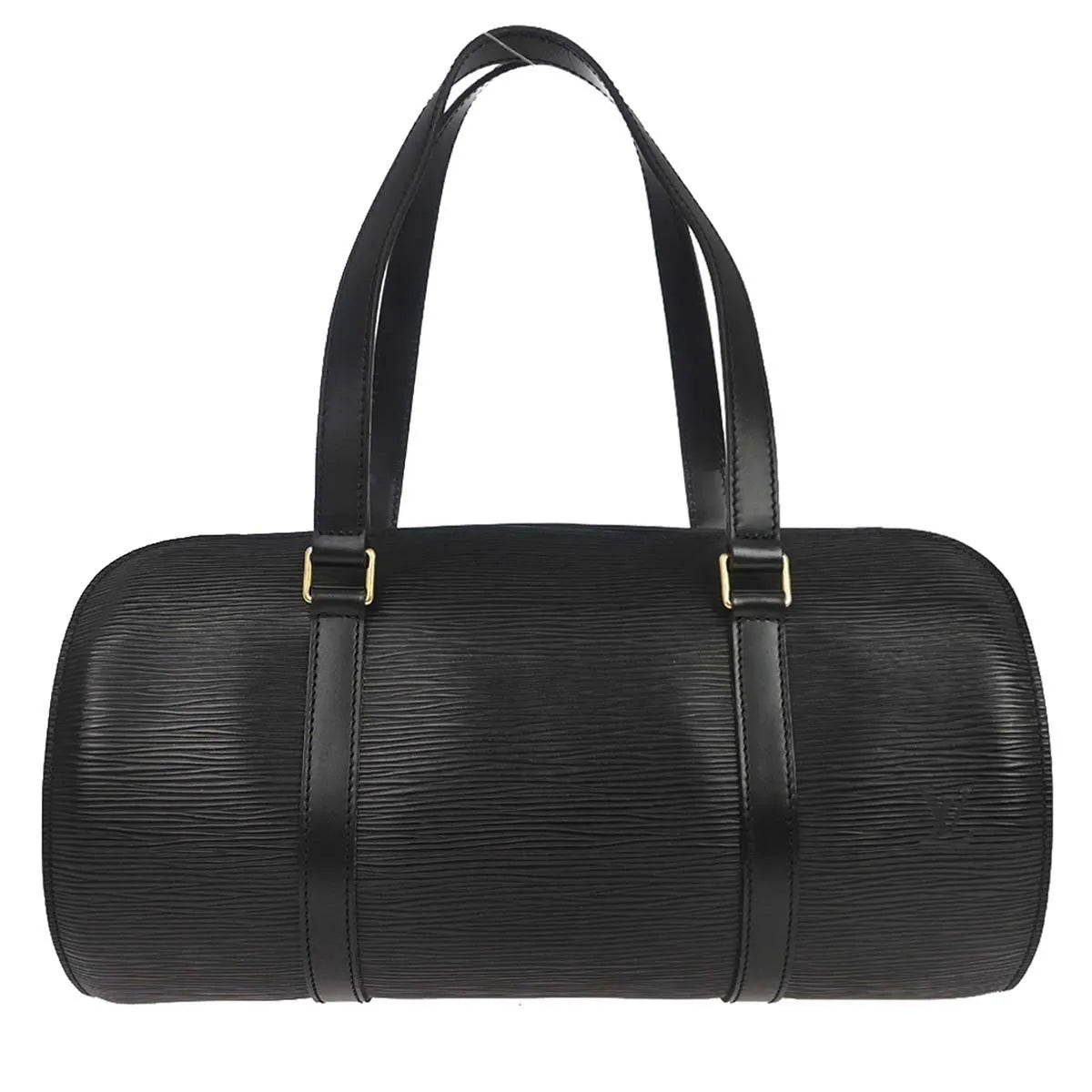 Louis Vuitton Soufflot Epi Leather, Black, Leather, Handbag