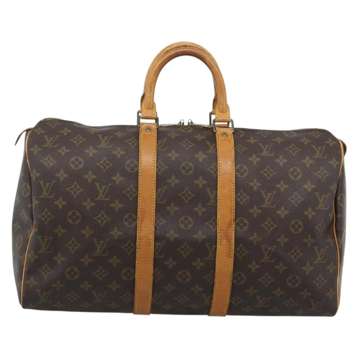 Louis Vuitton Keepall Monogram, Brown, Canvas, Travel Bag