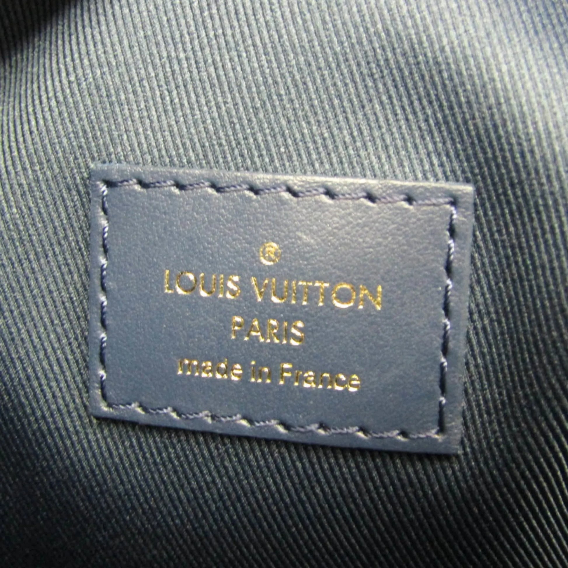 Louis Vuitton Soft Trunk Monogram Denim, Blue, Denim, Shoulder Bag