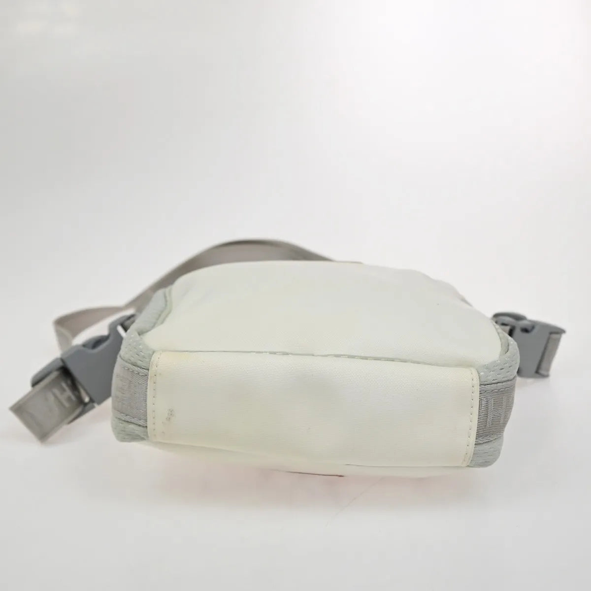 Chanel Travel Line Nylon, White, Nylon, Shoulder Bag