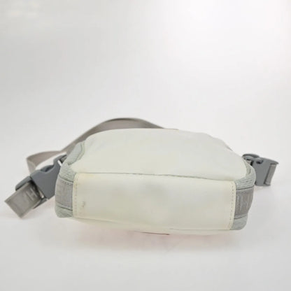 Chanel Travel Line Nylon, White, Nylon, Shoulder Bag