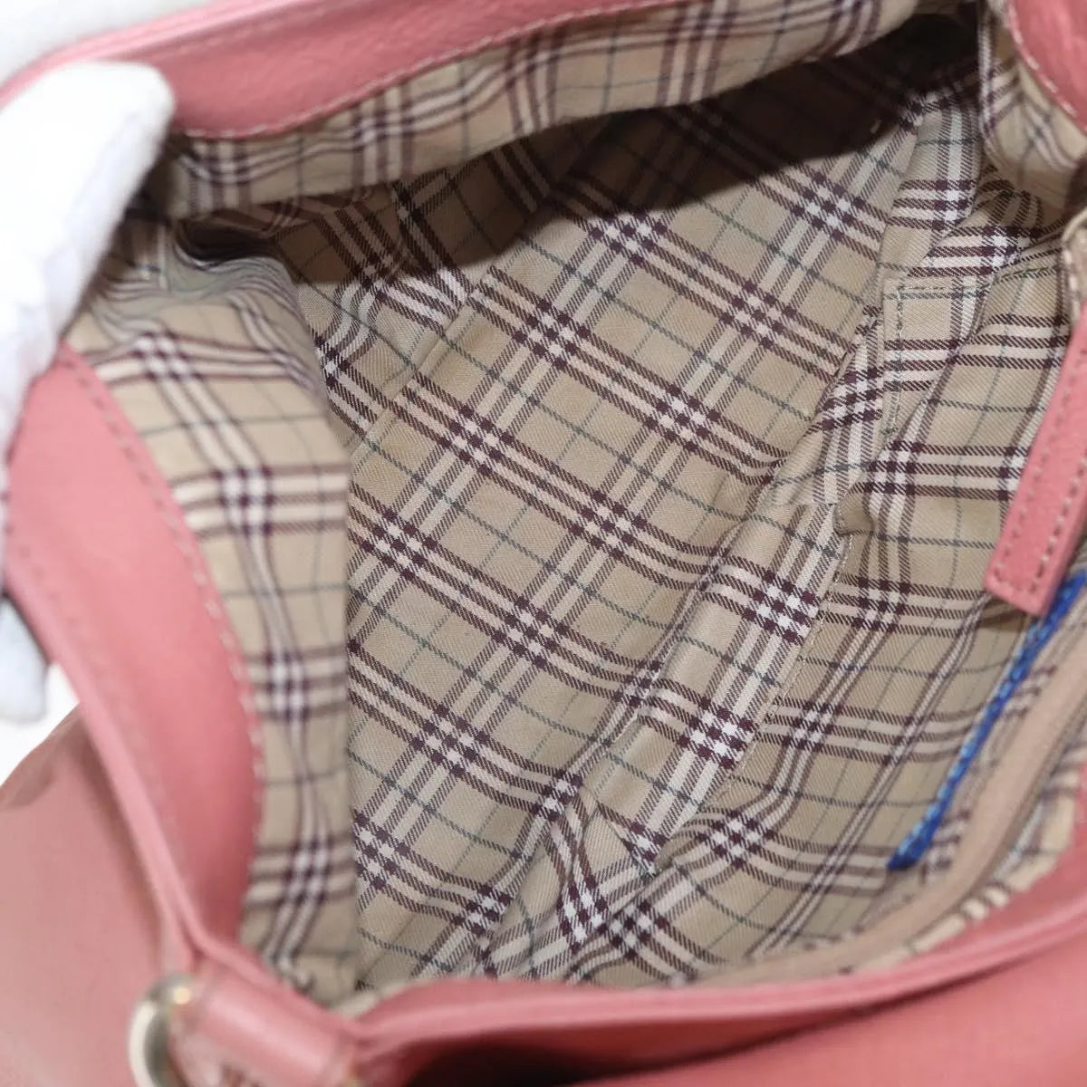 Burberry Blue Label Nylon, Pink, Leather, Shoulder Bag