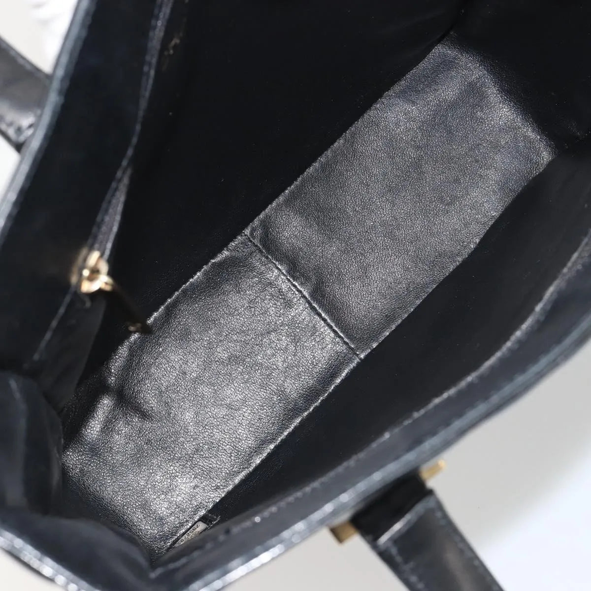 Chanel Chocolate Bar CC Tote Quilted Patent, Black, Patent Leather, Tote Bag