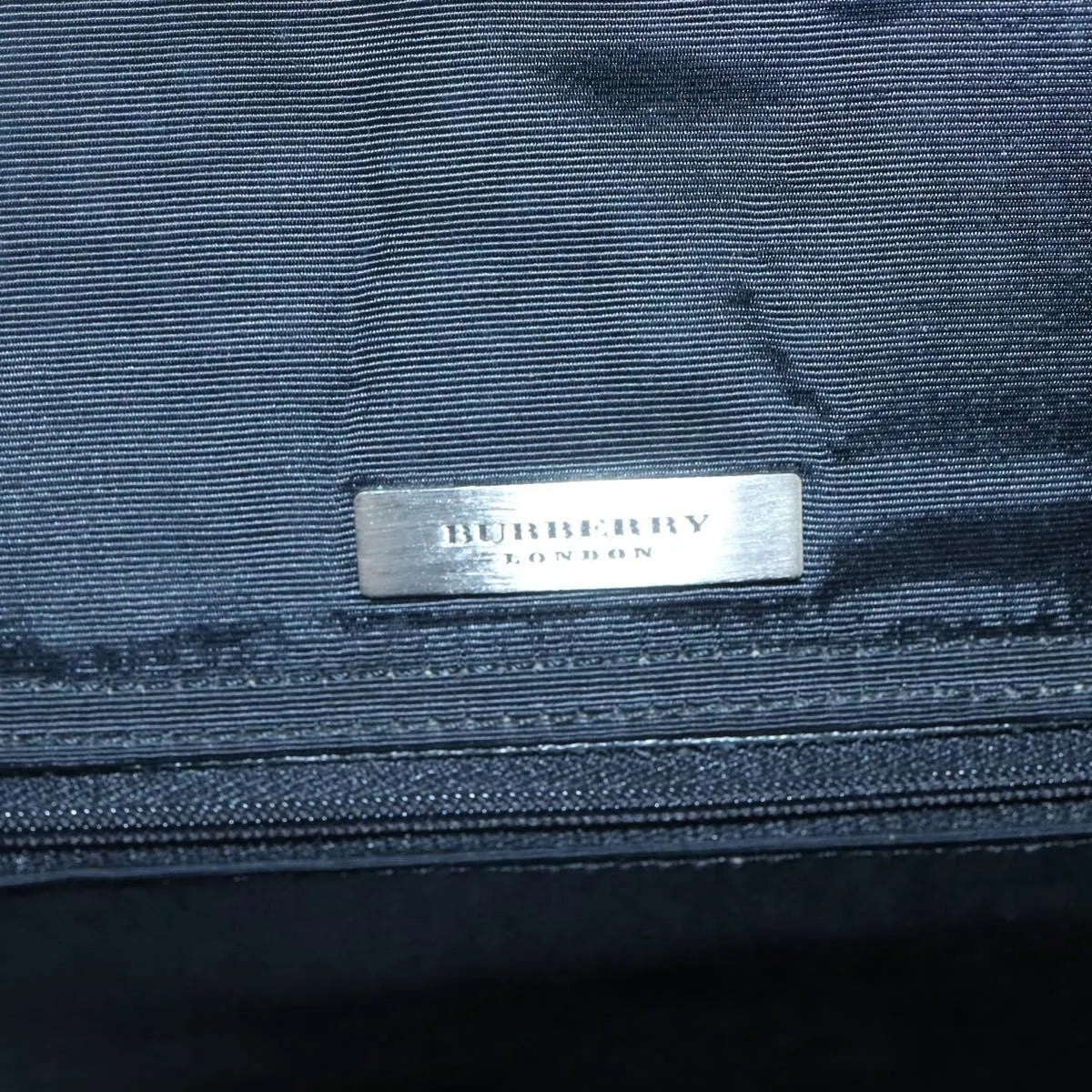 Burberry Nova check Canvas and Leather, Black, Leather, Handbag