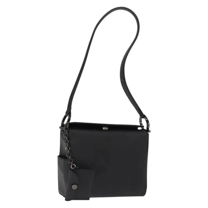 Salvatore Ferragamo Gancini Patent leather, Black, Patent Leather, Shoulder Bag