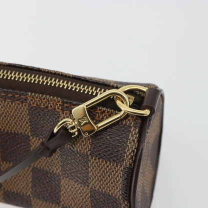 Louis Vuitton Papillon Pochette Damier, Brown, Canvas, Clutch