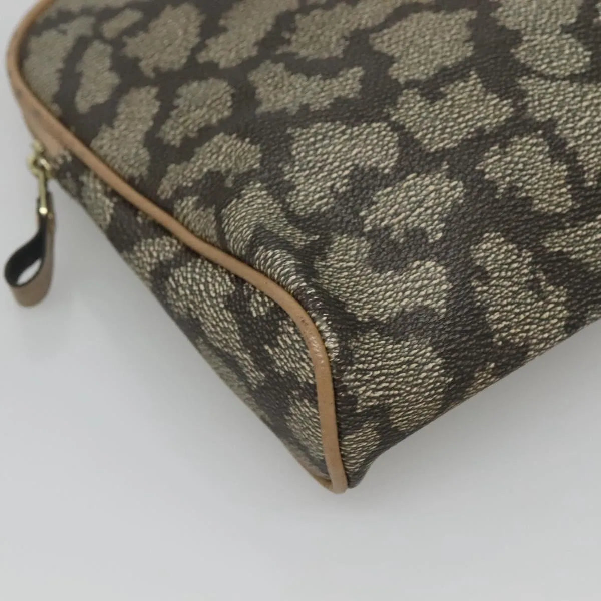 Saint Laurent Vintage Clutch PVC, Gray, Canvas, Clutch