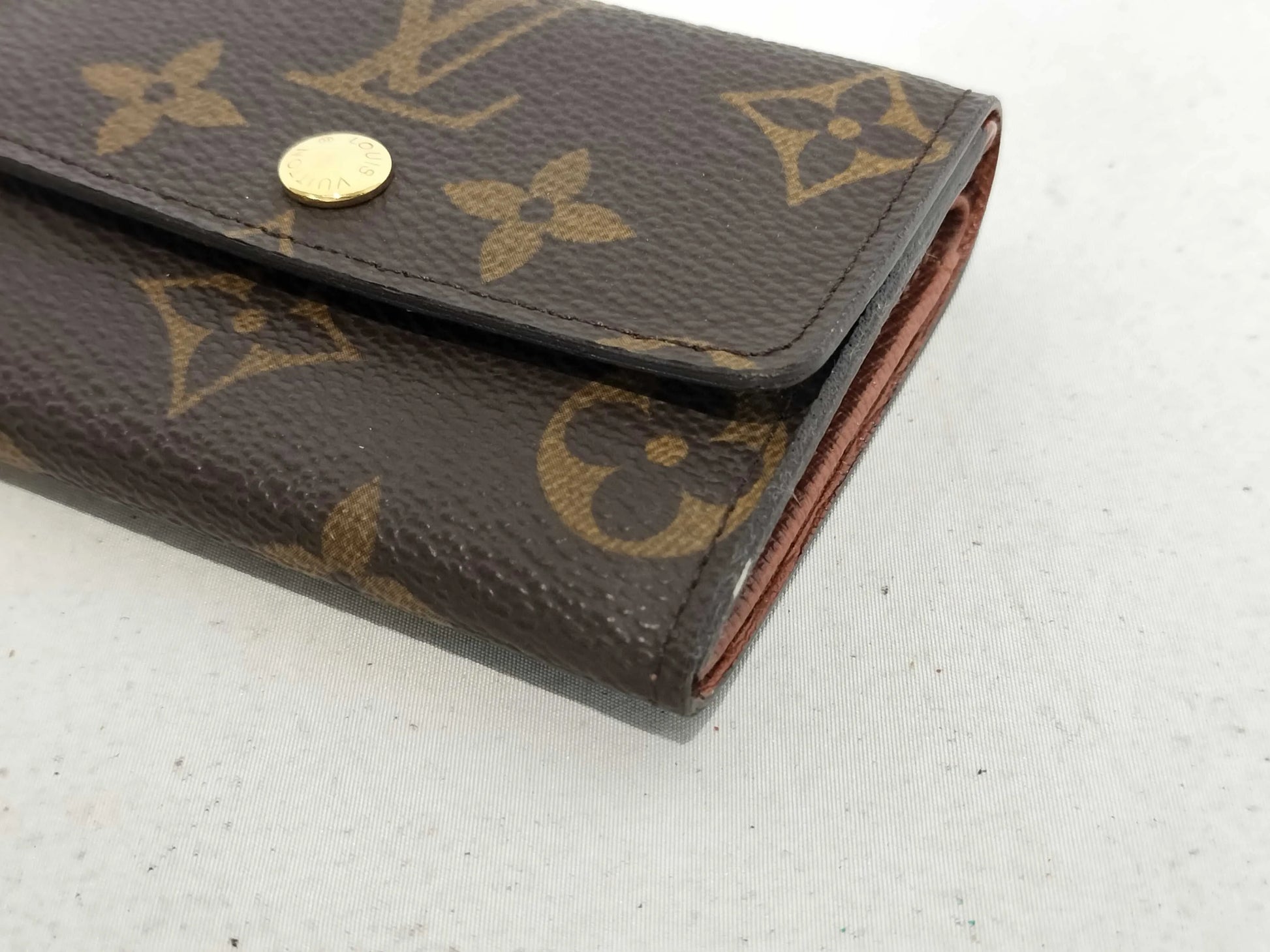 Louis Vuitton Porte-Monnaie Coin Purse Monogram Canvas, Brown, Canvas, Wallet