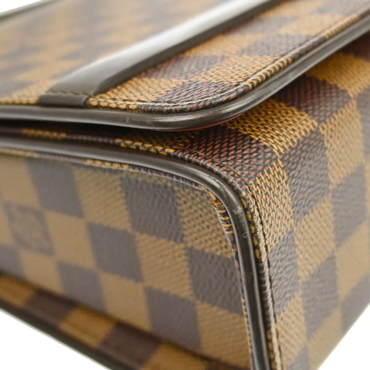 Louis Vuitton Tribeca Carre Damier, Brown, Canvas, Shoulder Bag