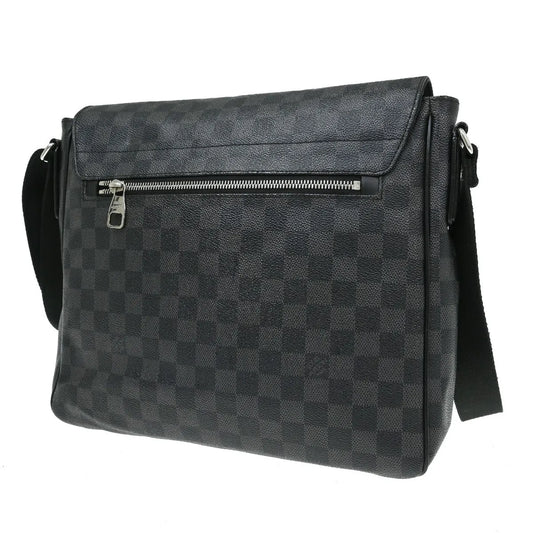 Louis Vuitton District Messenger Damier Graphite, Black, Canvas, Shoulder Bag