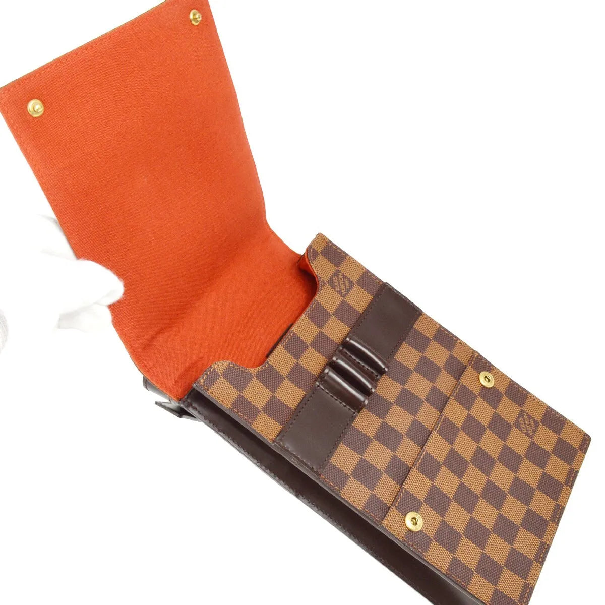 Louis Vuitton Portobello Messenger Damier, Brown, Canvas, Clutch