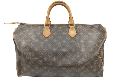 Louis Vuitton Speedy Monogram Canvas, Brown, Canvas, Handbag