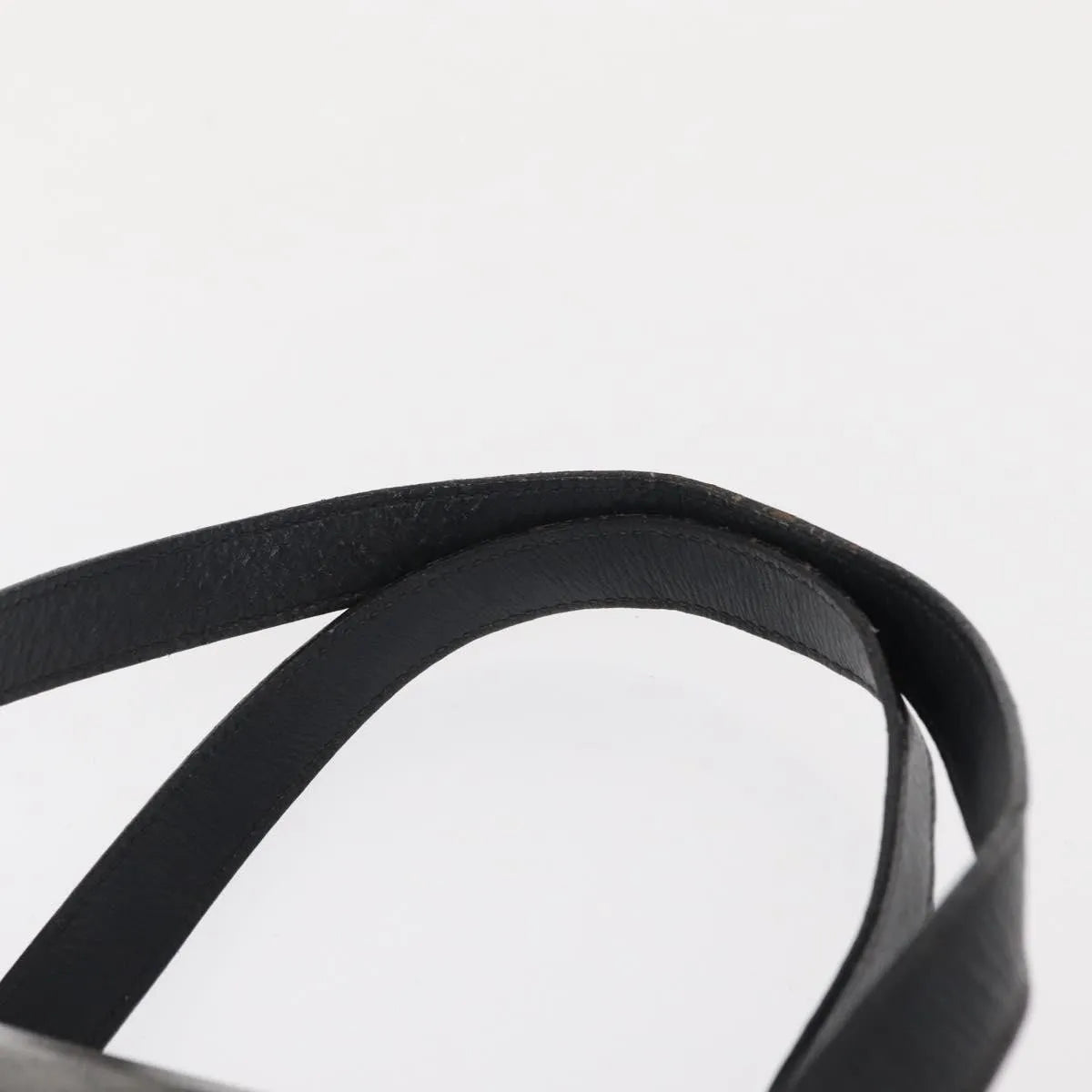 Celine Vintage Macadam Canvas and Leather, Black, Canvas, Shoulder Bag