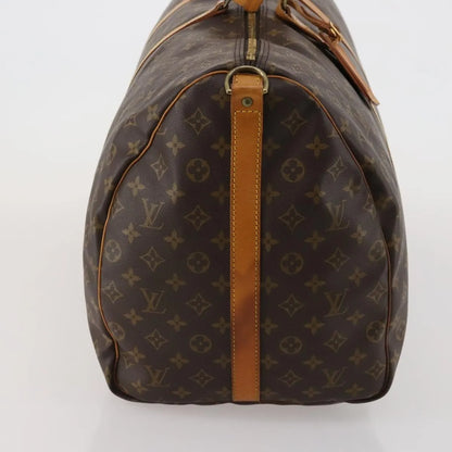 Louis Vuitton Keepall Bandoulière Monogram, Brown, Canvas, Travel Bag