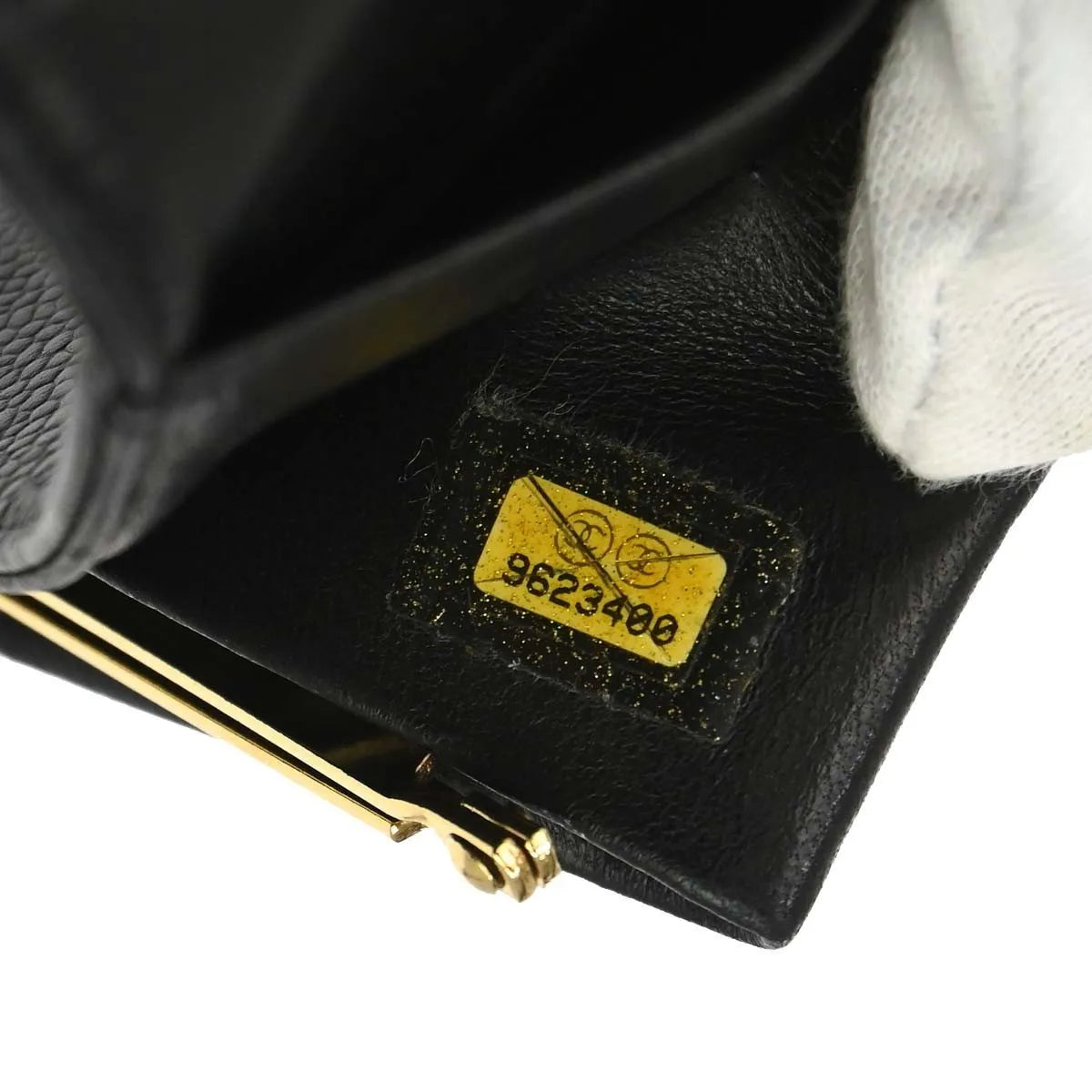 Chanel Timeless CC French Caviar, Black, Leather, Wallet