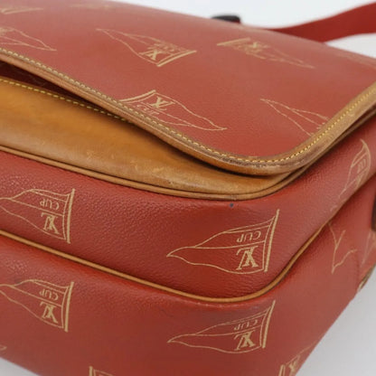 Louis Vuitton Cup Calvi Messenger Coated Canvas, Red, Canvas, Shoulder Bag