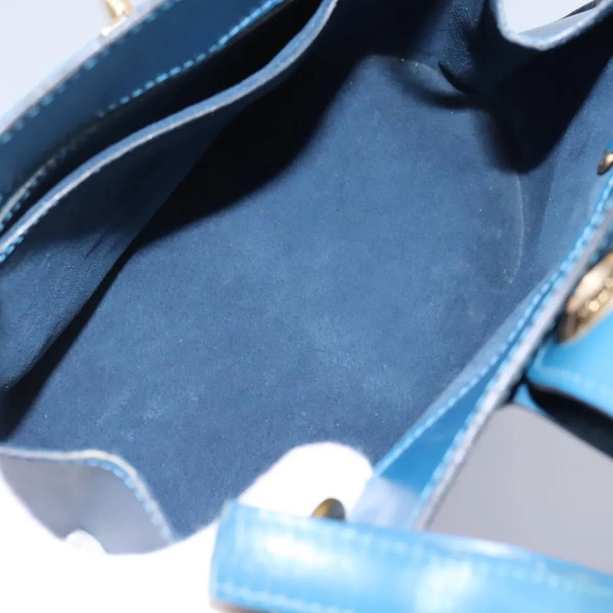 Louis Vuitton Cluny Epi Leather, Blue, Leather, Shoulder Bag