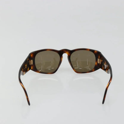 Chanel Coco mark barette Gold plated, Brown, Plastic, Sunglasses