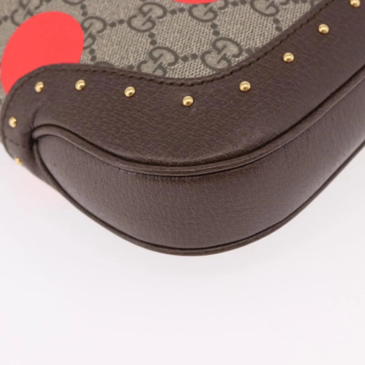 Gucci Jackie 1961 Hobo Studded Printed GG Coated Canvas, Beige, Canvas, Handbag