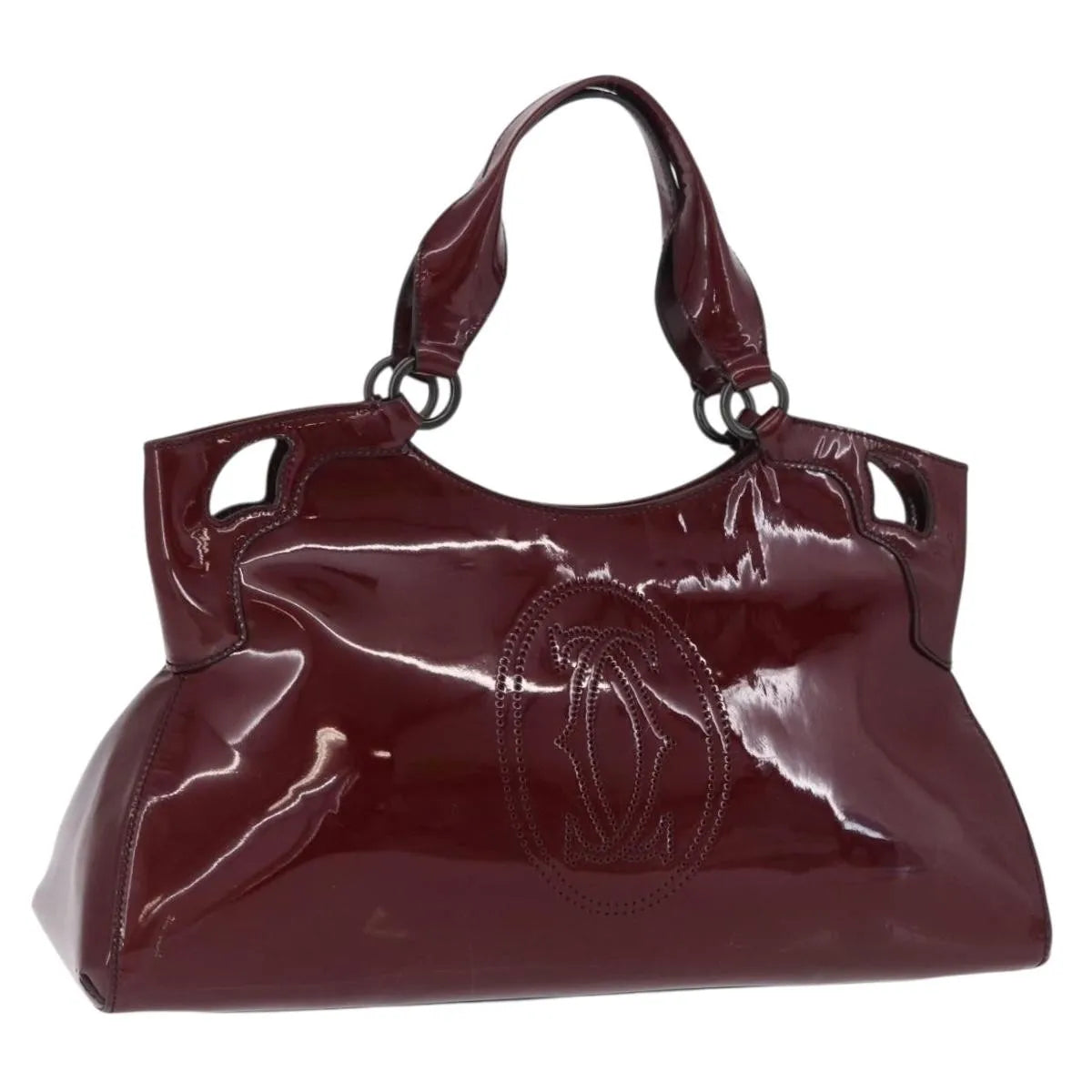 Cartier Marcello Patent leather, Burgundy, Patent Leather, Handbag