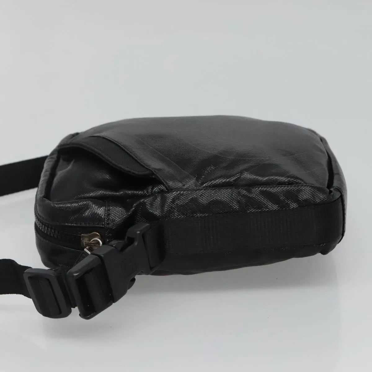 Chanel Sport Line Messenger Coated Canvas, Black, Canvas, Shoulder Bag