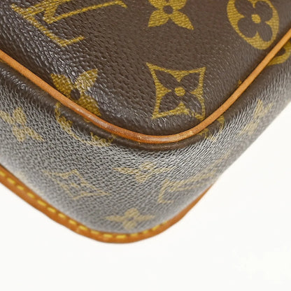 Louis Vuitton Sologne Monogram Canvas, Brown, Canvas, Shoulder Bag