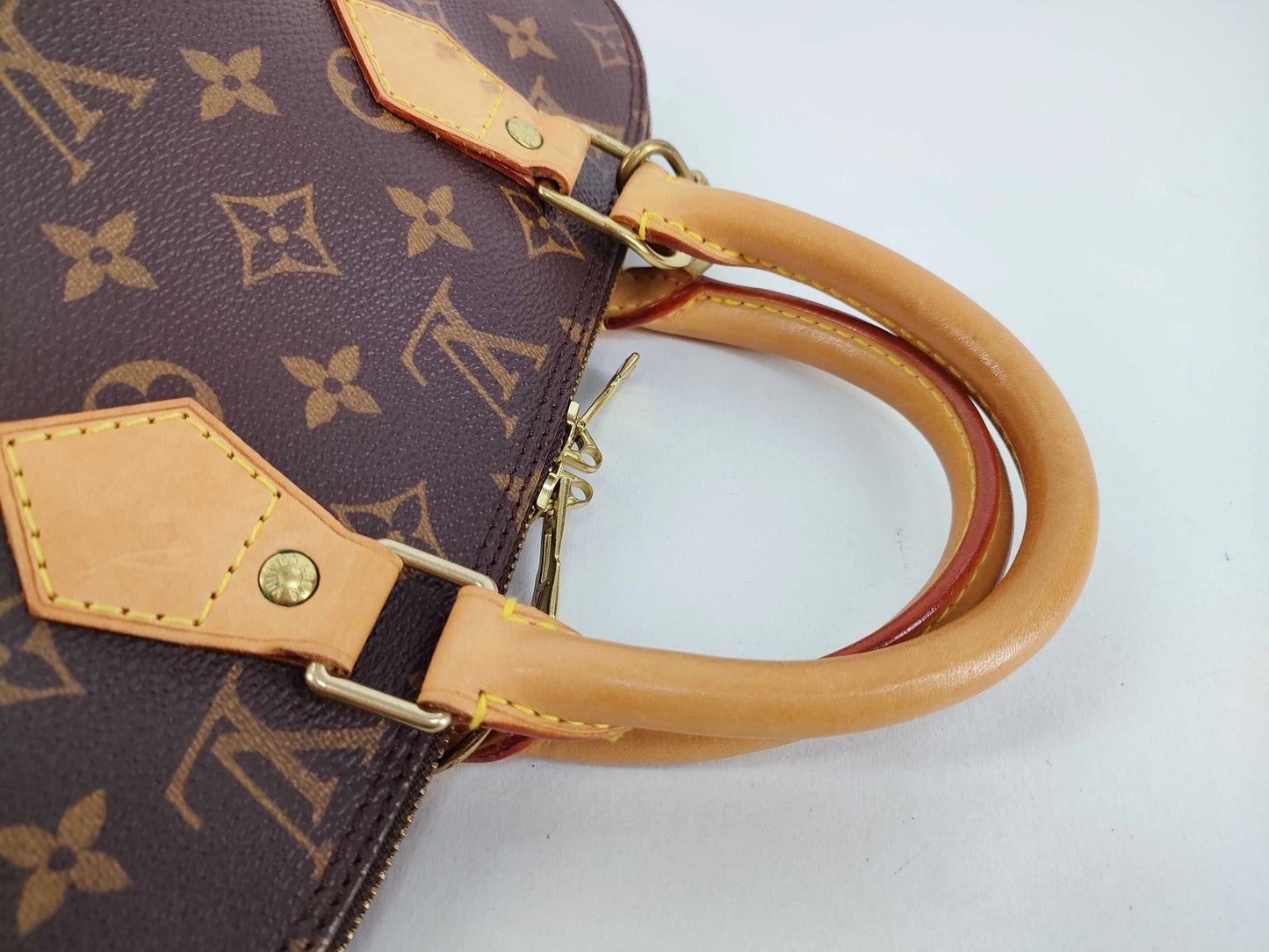 Louis Vuitton Vintage Alma Monogram Canvas, Brown, Canvas, Handbag