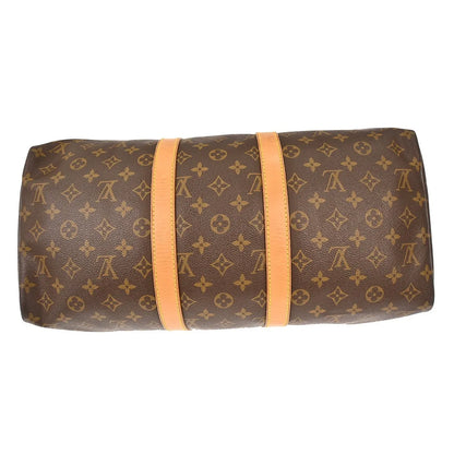 Louis Vuitton Keepall Monogram, Brown, Canvas, Handbag