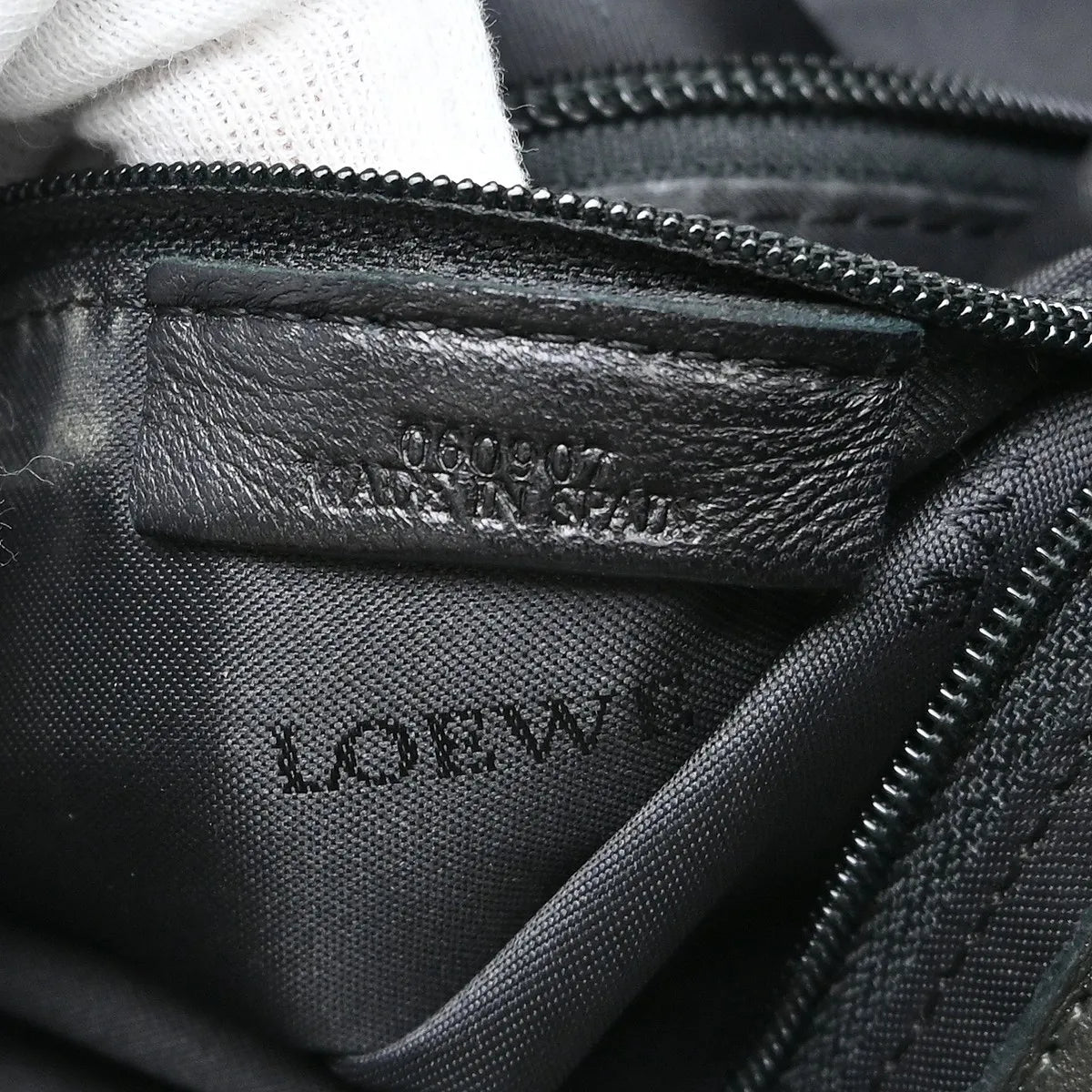Loewe Aire Hobo Leather, Gray, Leather, Handbag