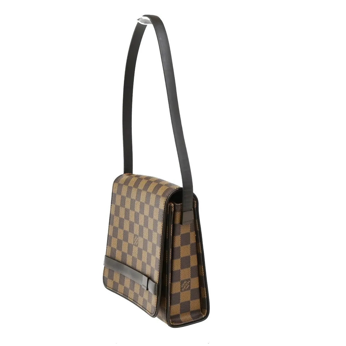 Louis Vuitton Tribeca Carre Damier, Brown, Canvas, Shoulder Bag
