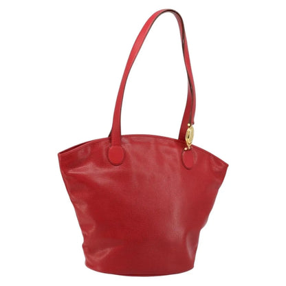 Christian Dior Vintage Tote Leather, Red, Leather, Tote Bag