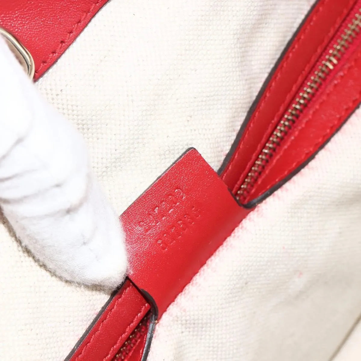 Gucci Craft Tote Diamante Leather, Red, PVC, Tote Bag