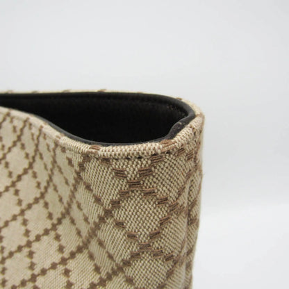 Gucci GG Canvas Canvas, Beige, Leather, Tote Bag