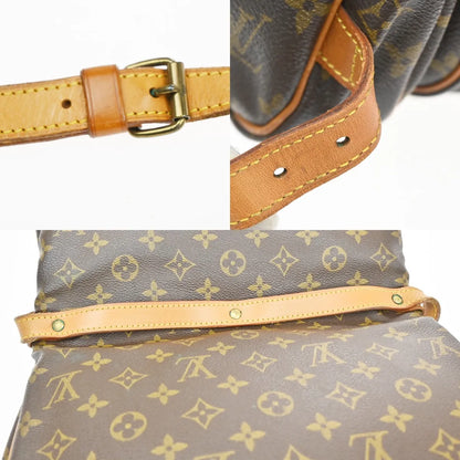 Louis Vuitton Saumur Monogram Canvas, Brown, Canvas, Shoulder Bag