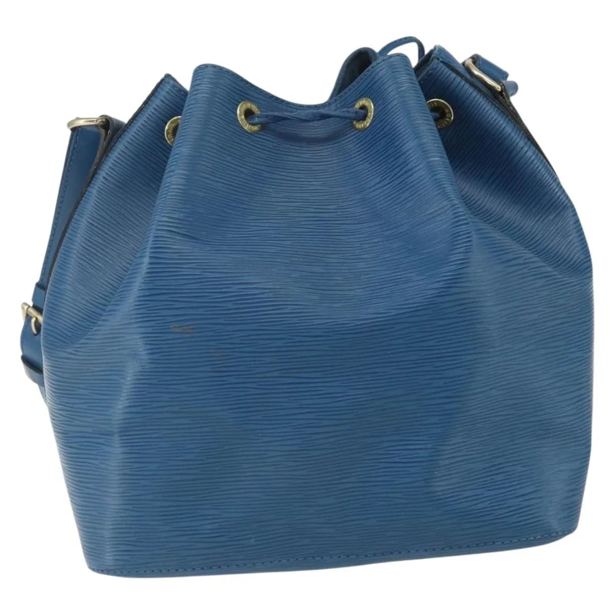 Louis Vuitton Petit Noe Epi Leather, Blue, Leather, Shoulder Bag