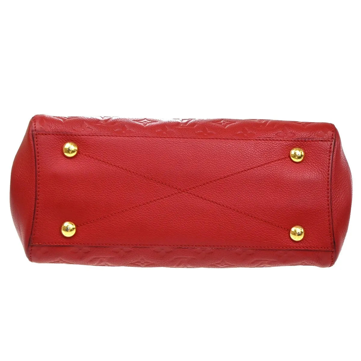 Louis Vuitton Montaigne Monogram Empreinte Leather, Red, Leather, Handbag