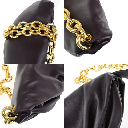 Bottega Veneta The Chain Leather, Burgundy, Leather, Bag