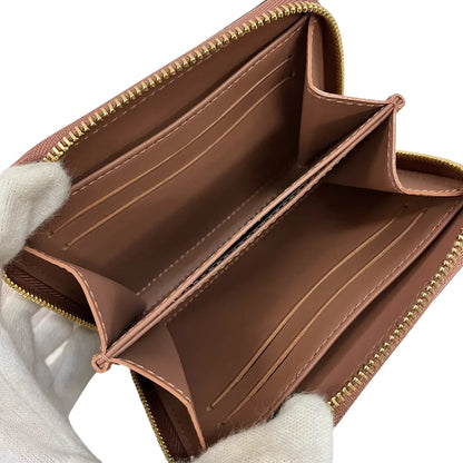 Louis Vuitton Zip Coin Purse Epi Leather, Brown, Patent Leather, Wallet