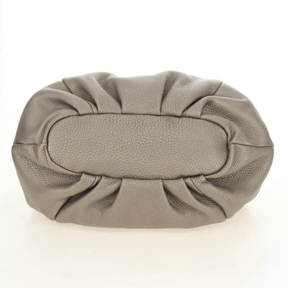 Fendi Selleria Pomodorino Leather, Gray, Leather, Tote Bag