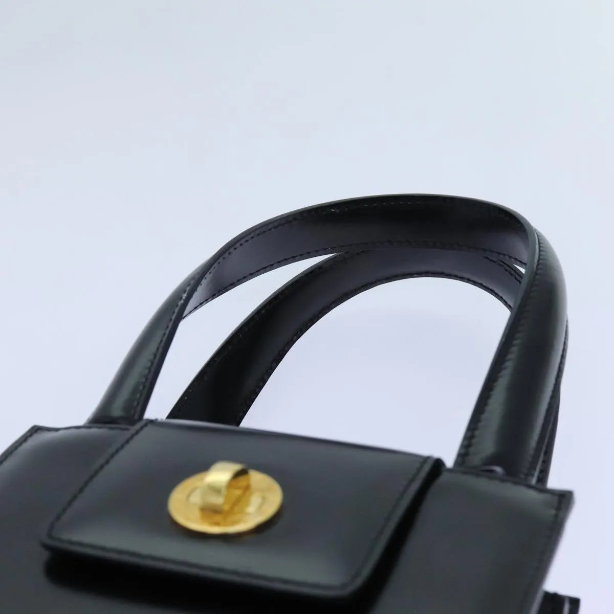 Bvlgari Handbag Leather, Black, Leather, Handbag